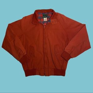 Long sleeve full zipper Hill and Archer red jacket